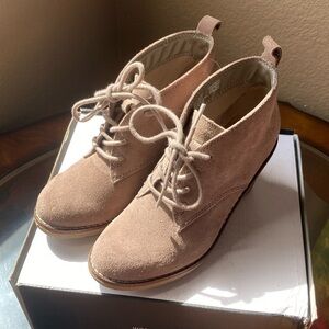 Kohl's Tan Ankle Booties Suede Finish